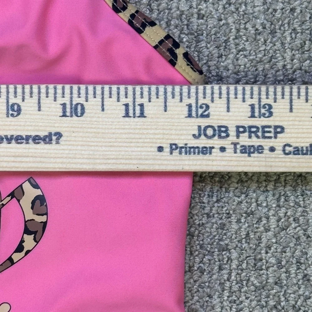 Juicy Couture Girls Pink Leopard One Piece Swimsuit Size 10 NWT Logo Charm‎